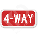 R1-3 4 Way Sign