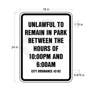 Park Sign Custom