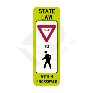 R1-6 In-Street Pedestrian Crossing (Yield) Sign