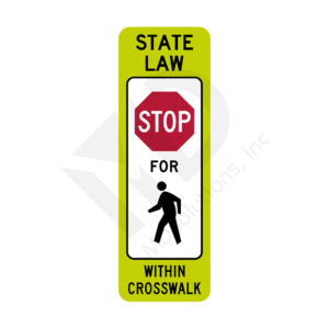 R1-6a In-Street Pedestrian Crossing (Stop) Sign