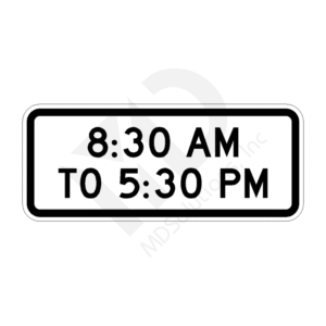 S4-1 Time Of Day (plaque) Sign