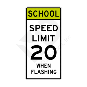 S5-1 School Speed Limit Sign