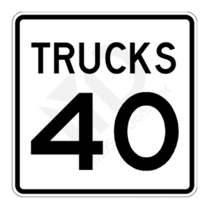 R2-2 Truck Speed 40 Sign
