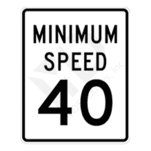 R2-4 Minimum Speed 40 Sign
