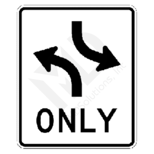 R3-9a Two Way Left Turn Lane (overhead) Sign