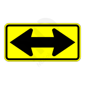 W1-7 Large Arrow (two directions) Sign