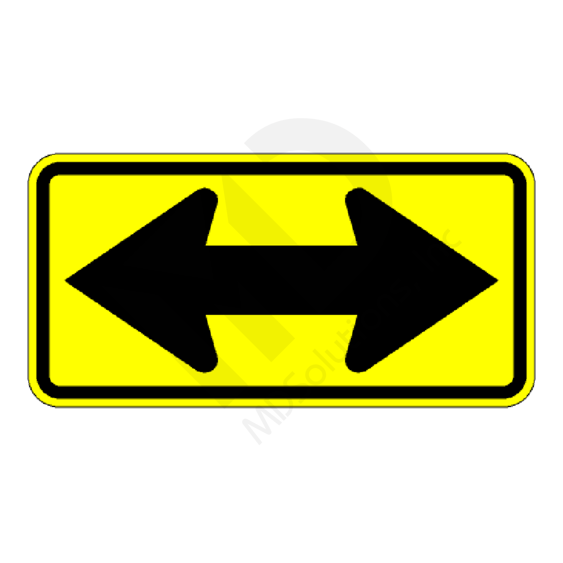 W1-7 Large Arrow (two directions) Sign