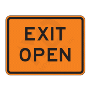 E5-2 Exit Open Sign