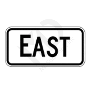 M3-2 East Directional Auxiliary Sign
