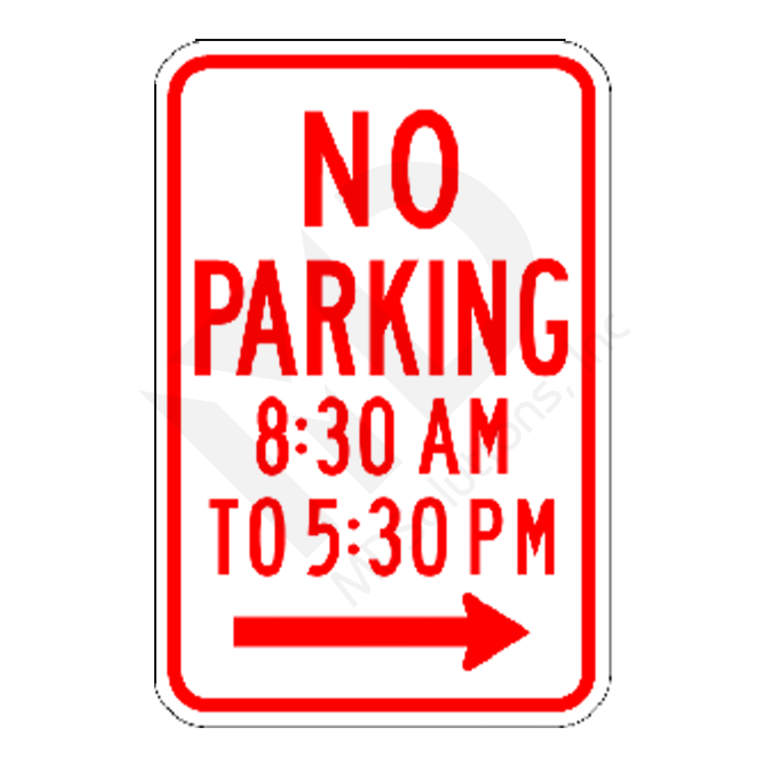 R7-2 No Parking (time limit) SignMDSolutions