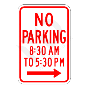 R7-2 No Parking (time limit) Sign