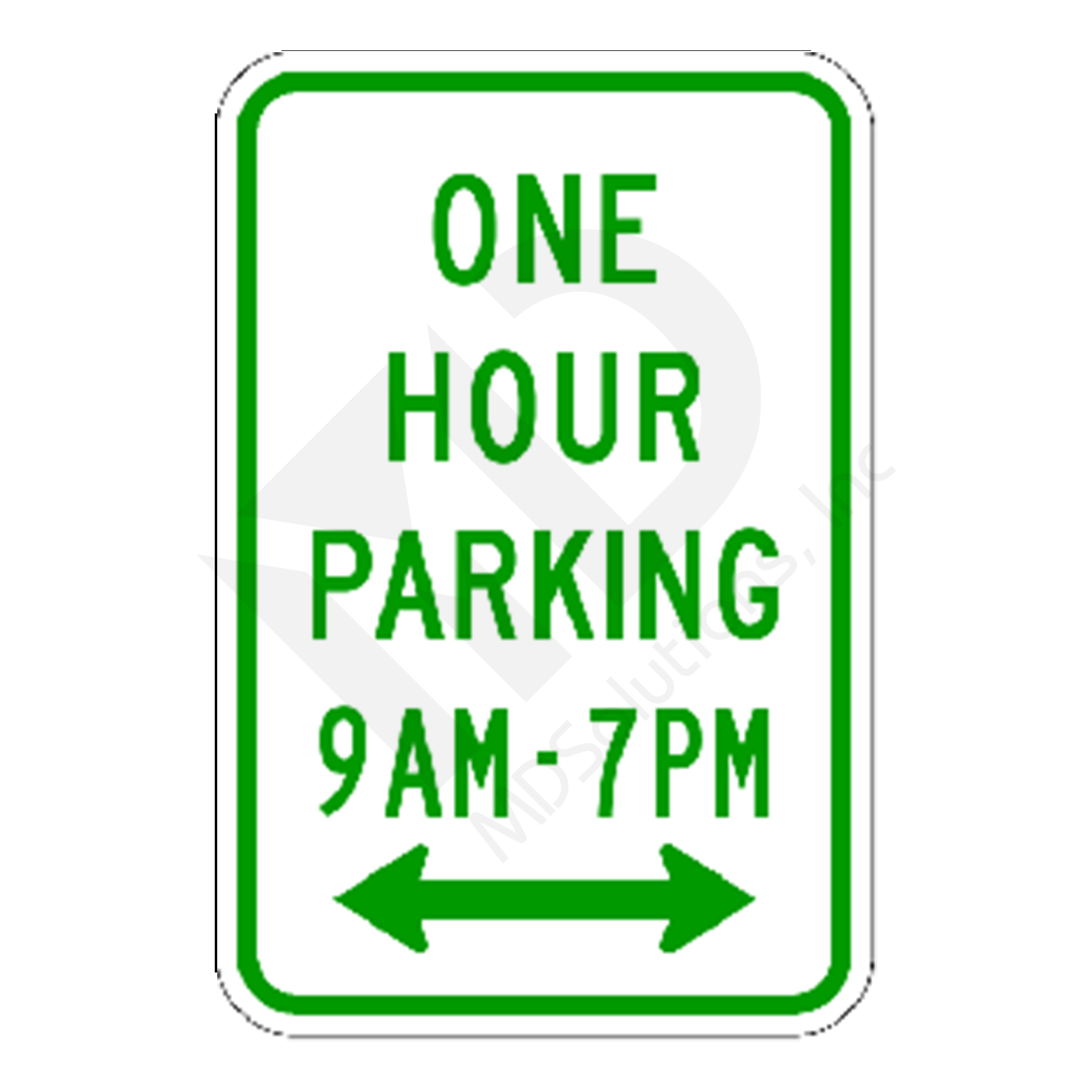 R7-5 One Hour Parking Sign