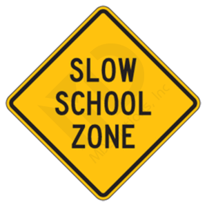 S3-5 Slow School Zone Sign