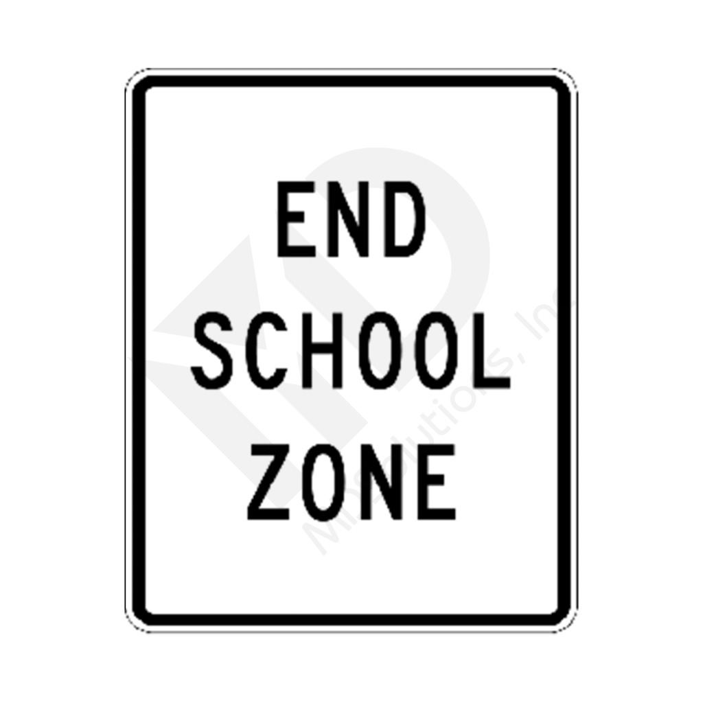 S5-2 End School Zone Sign | MDSolutions