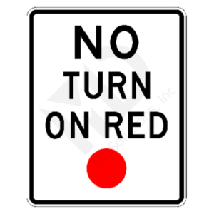 R10-11 No Turn on Red Sign