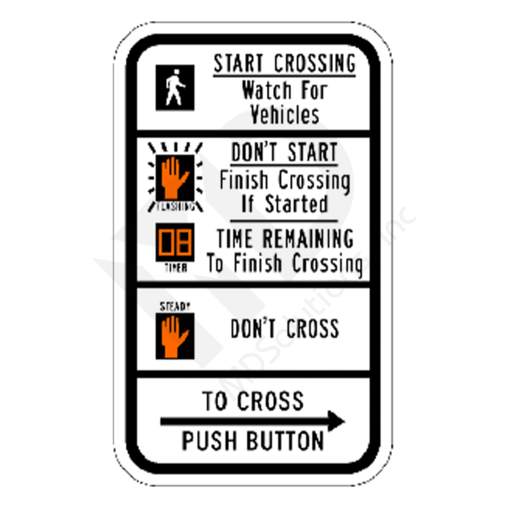 R10-3e Pedestrian Traffic Signal (countdown) Sign