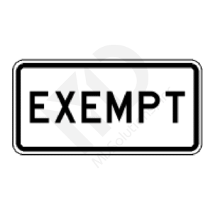 R15-3 Exempt Sign