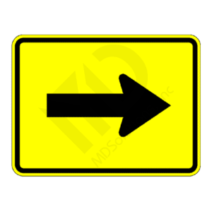 W16-5p Right Arrow (plaque) Sign