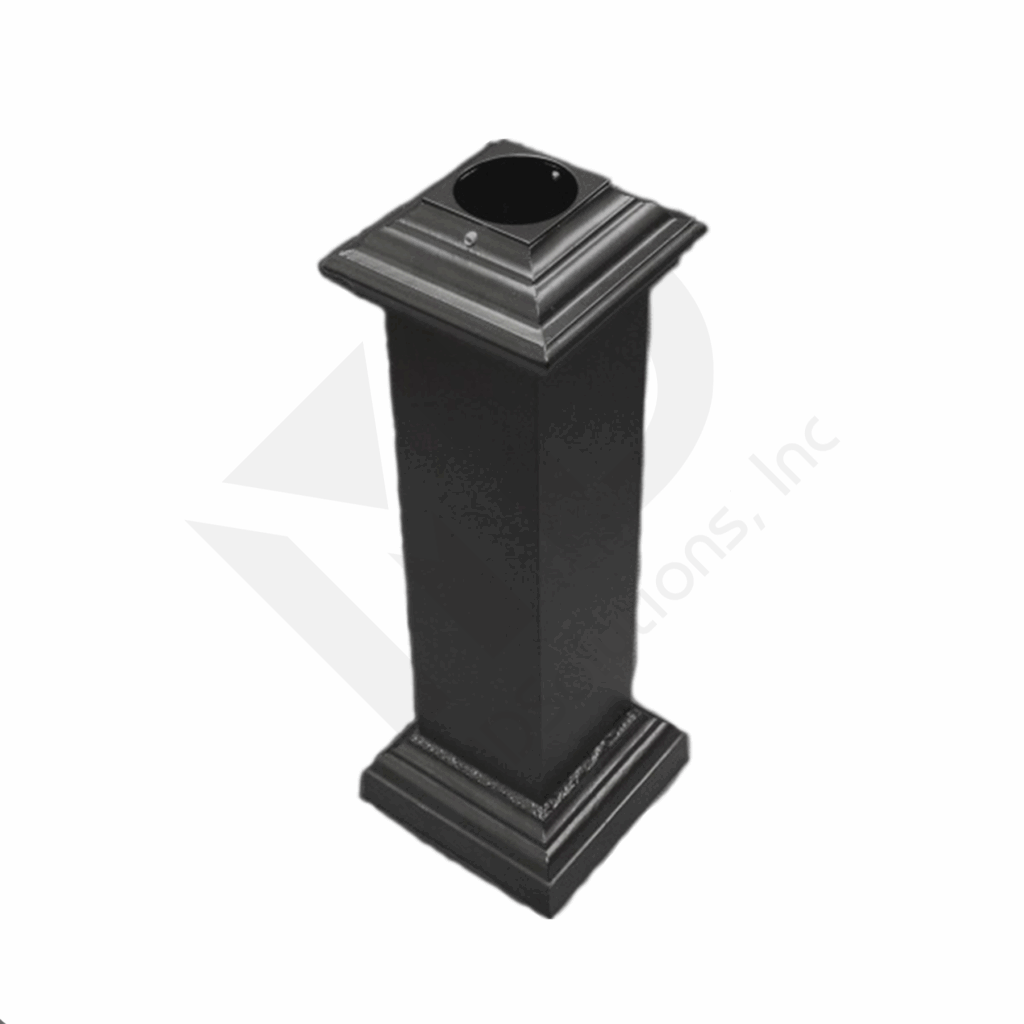 3 Inch Round Decorative Post Base | MD Mount Solutions