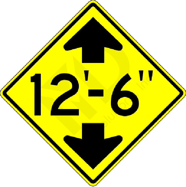 W12-2 Low Clearance Sign