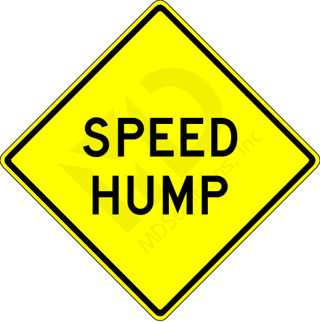W17-1 Speed Hump Sign