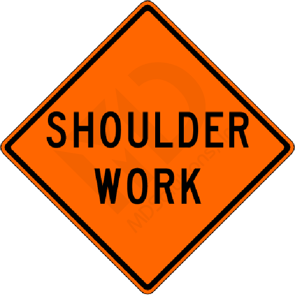 W21-5 Shoulder Work Sign