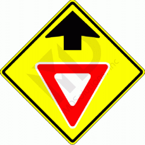 W3-2 Yield Ahead (symbol) Sign