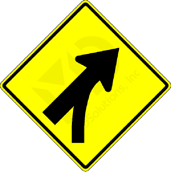 W4-5 Entering Roadway Merge Sign