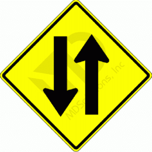 W6-3 Two-Way Traffic Sign