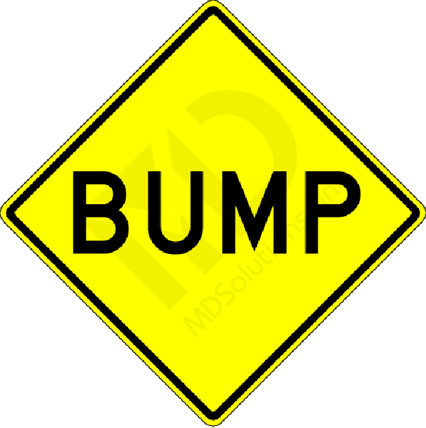 W8-1 Bump Sign