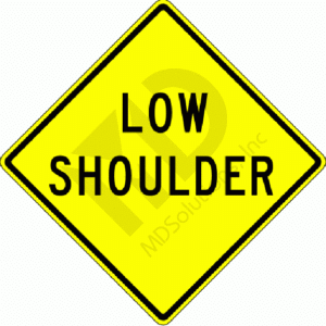 W8-9 Low Shoulder Sign