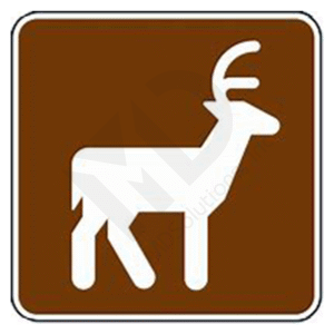 Rs-011 Deer Viewing Area (Symbol) Sign