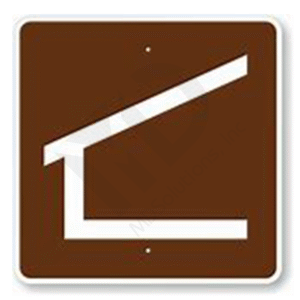 Rs-043 Trail Shelter (Symbol) Sign