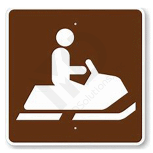 Rs-052 Snomobiling (Symbol) Sign