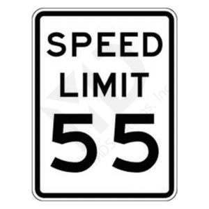 R2-1-55 Speed Limit 55 Sign