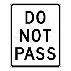 R4-1 Do Not Pass Sign