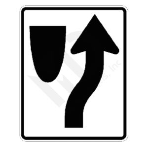 R4-7 Keep Right (symbol) Sign