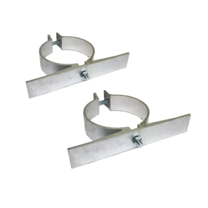 Single Side Sign Clamp for 4" Round Post